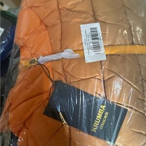 Krumba Collection Orange Quilted Jacket